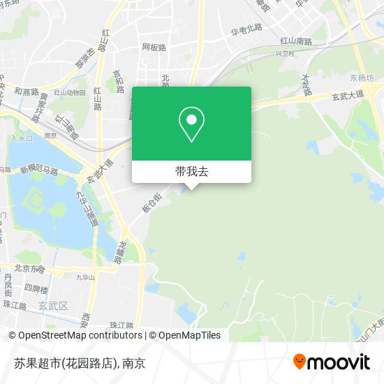 苏果超市(花园路店)地图