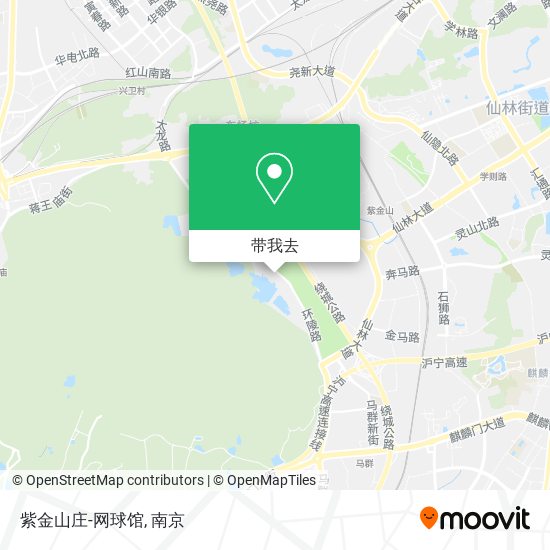 紫金山庄-网球馆地图