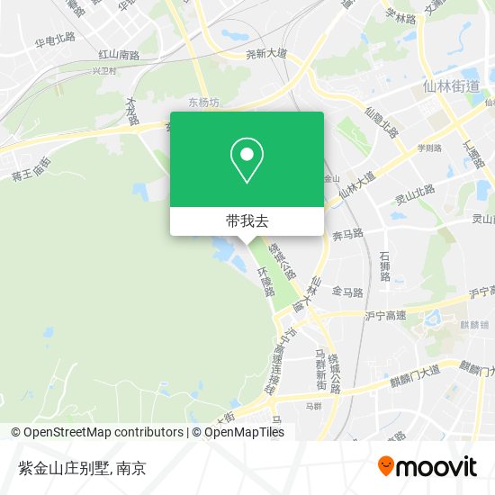紫金山庄别墅地图