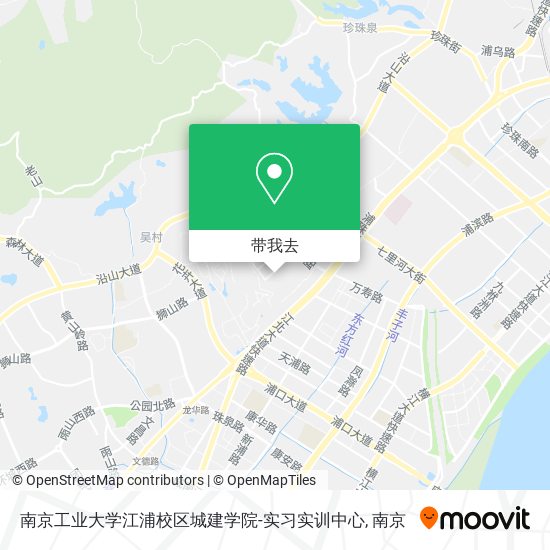 南京工业大学江浦校区城建学院-实习实训中心地图