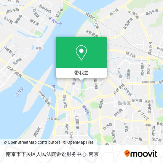 南京市下关区人民法院诉讼服务中心地图