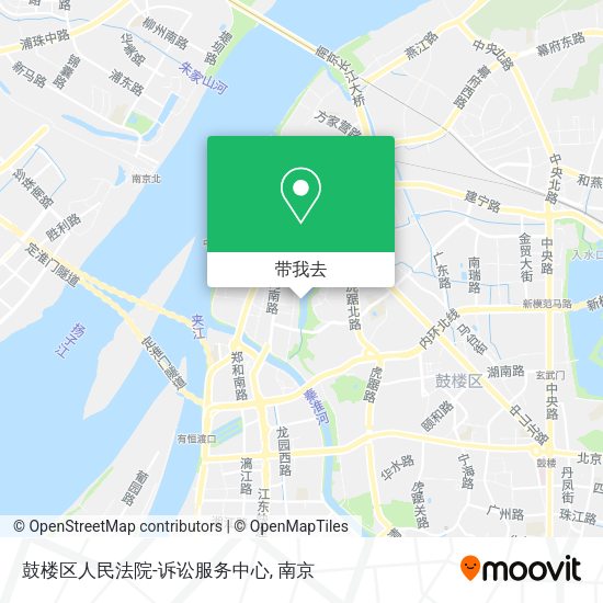 鼓楼区人民法院-诉讼服务中心地图