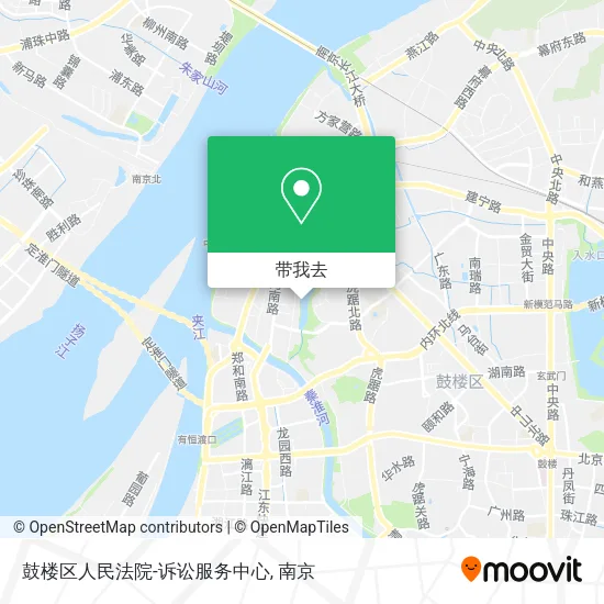 鼓楼区人民法院-诉讼服务中心地图