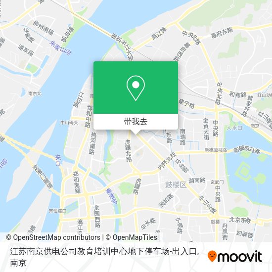 江苏南京供电公司教育培训中心地下停车场-出入口地图