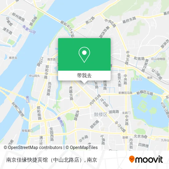 南京佳缘快捷宾馆（中山北路店）地图