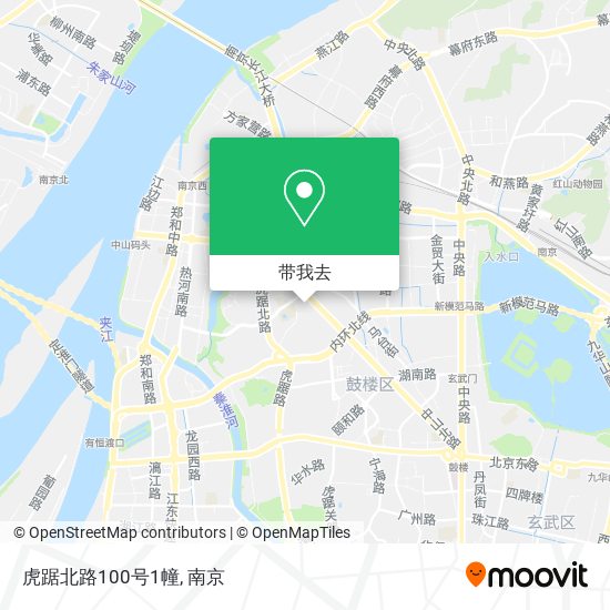 虎踞北路100号1幢地图