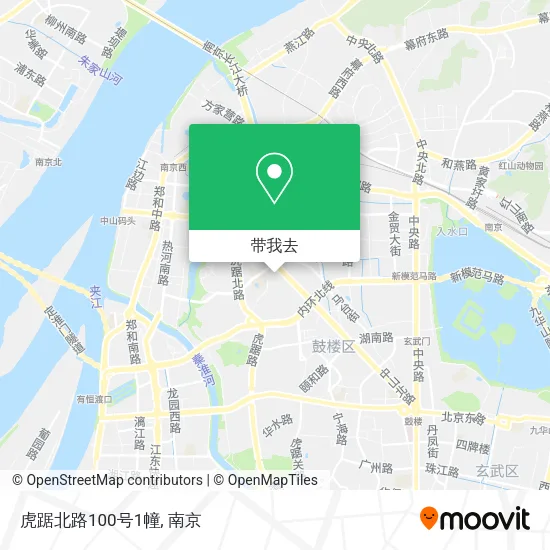 虎踞北路100号1幢地图