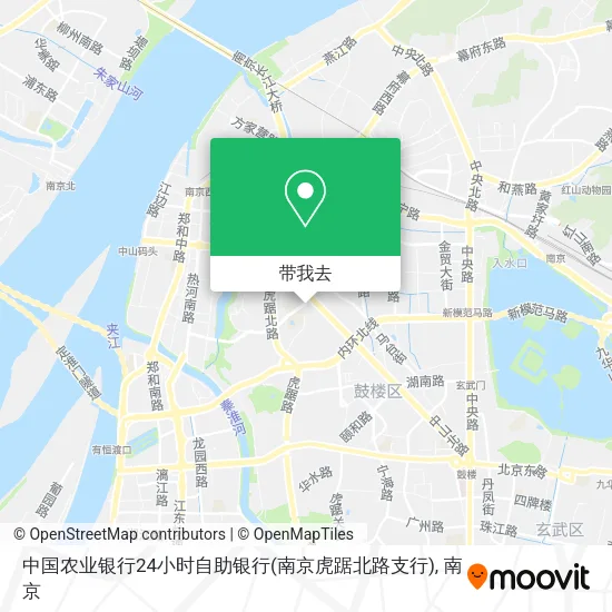 中国农业银行24小时自助银行(南京虎踞北路支行)地图