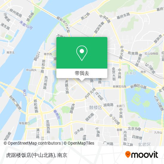 虎踞楼饭店(中山北路)地图