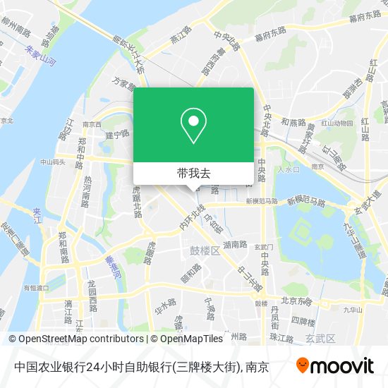 中国农业银行24小时自助银行(三牌楼大街)地图
