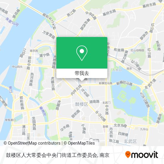 鼓楼区人大常委会中央门街道工作委员会地图