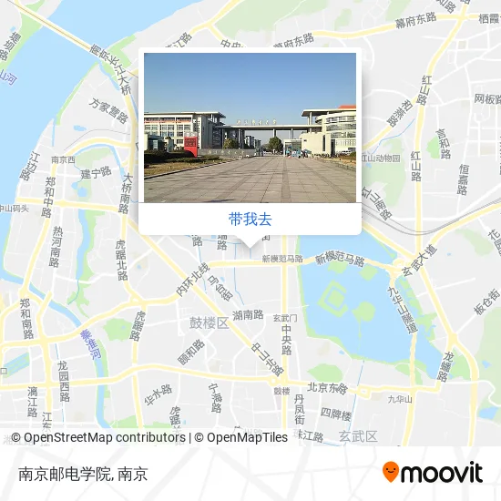 南京邮电学院地图