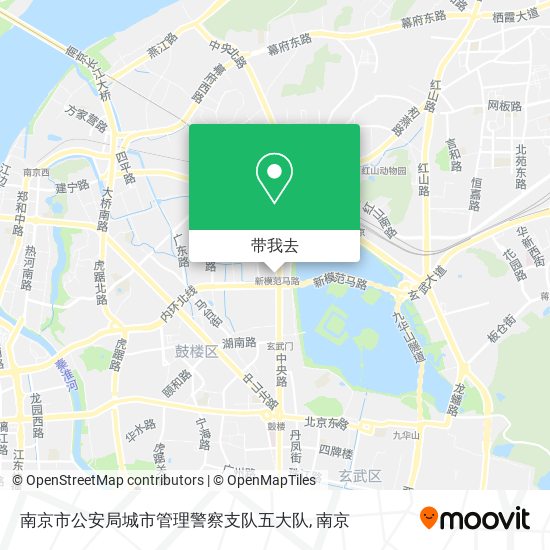 南京市公安局城市管理警察支队五大队地图
