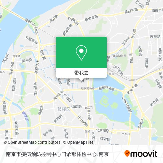 南京市疾病预防控制中心门诊部体检中心地图