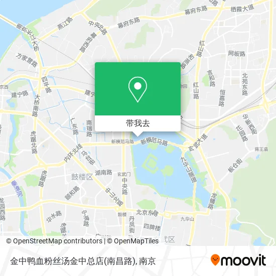 金中鸭血粉丝汤金中总店(南昌路)地图