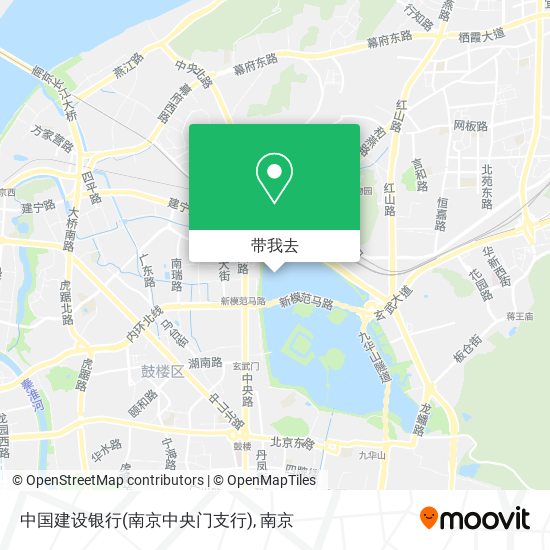 中国建设银行(南京中央门支行)地图