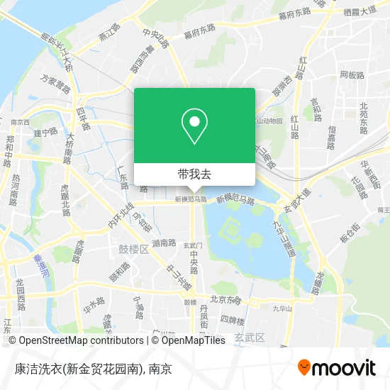 康洁洗衣(新金贸花园南)地图