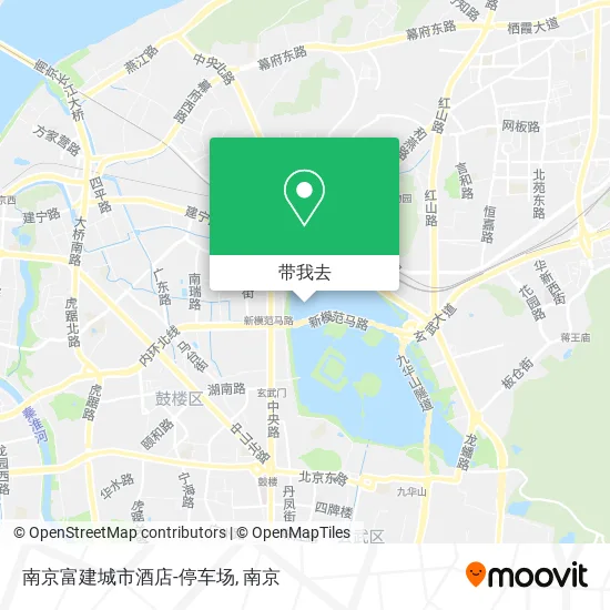 南京富建城市酒店-停车场地图