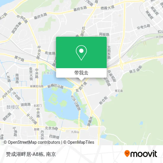 赞成湖畔居-A8栋地图