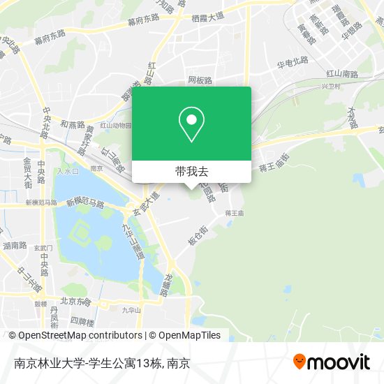 南京林业大学-学生公寓13栋地图