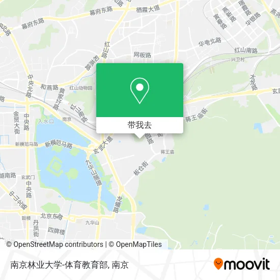 南京林业大学-体育教育部地图