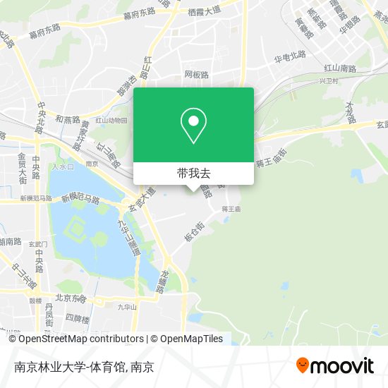 南京林业大学-体育馆地图