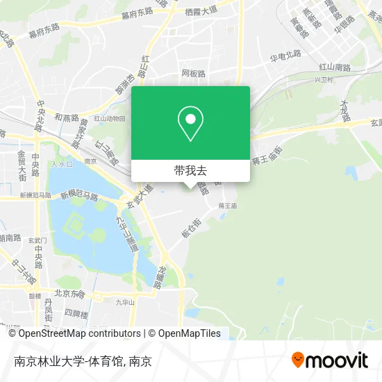南京林业大学-体育馆地图