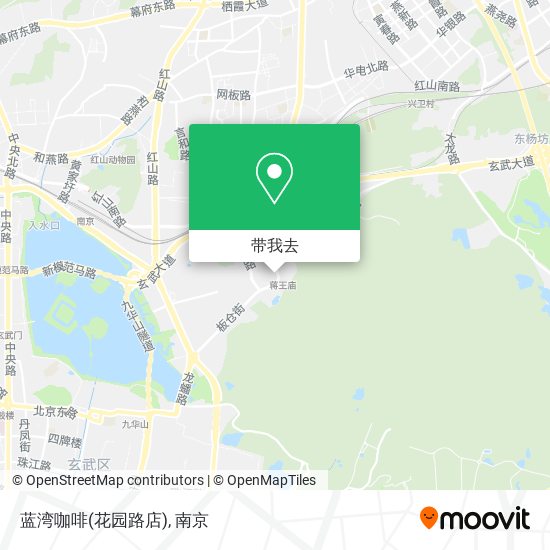 蓝湾咖啡(花园路店)地图