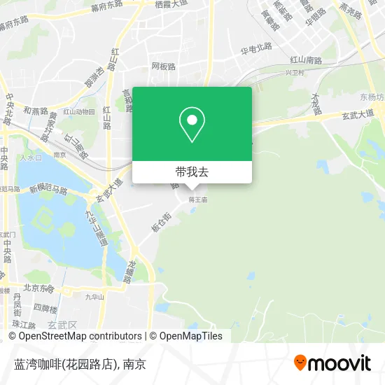 蓝湾咖啡(花园路店)地图