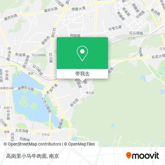 高岗里小马牛肉面地图