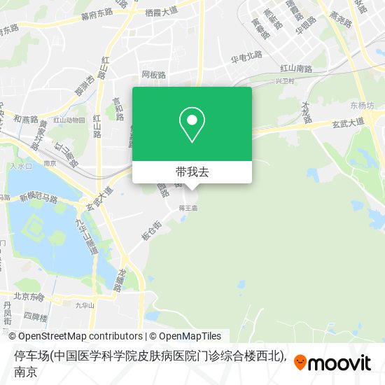 停车场(中国医学科学院皮肤病医院门诊综合楼西北)地图