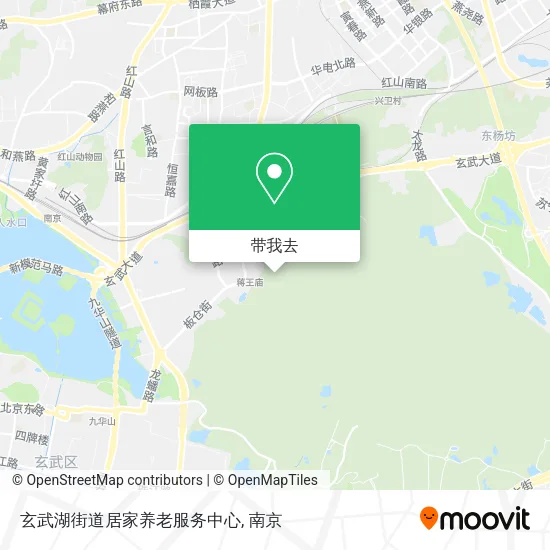 玄武湖街道居家养老服务中心地图