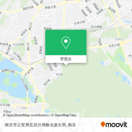 南京市公安局玄武分局板仓派出所地图