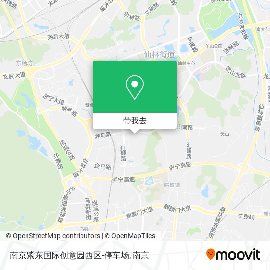 南京紫东国际创意园西区-停车场地图