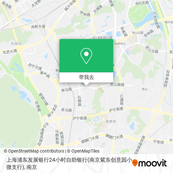 上海浦东发展银行24小时自助银行(南京紫东创意园小微支行)地图