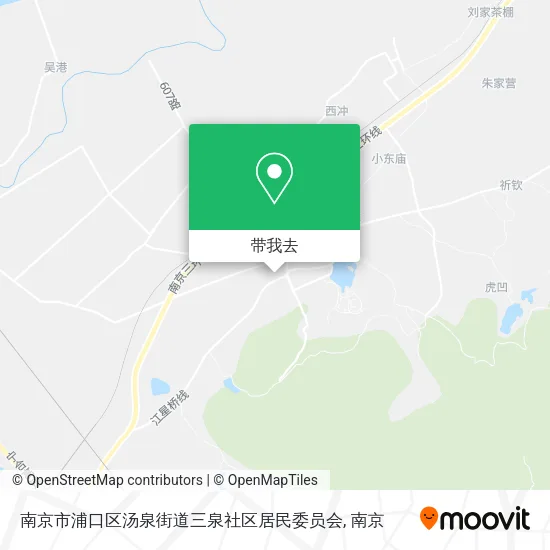 南京市浦口区汤泉街道三泉社区居民委员会地图