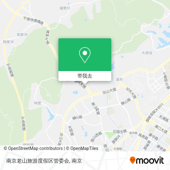 南京老山旅游度假区管委会地图