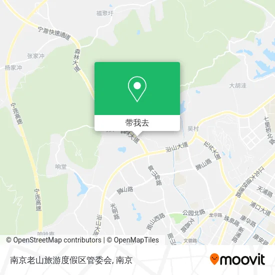 南京老山旅游度假区管委会地图