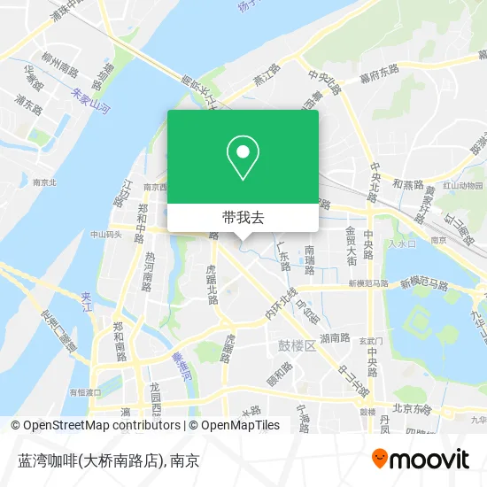 蓝湾咖啡(大桥南路店)地图