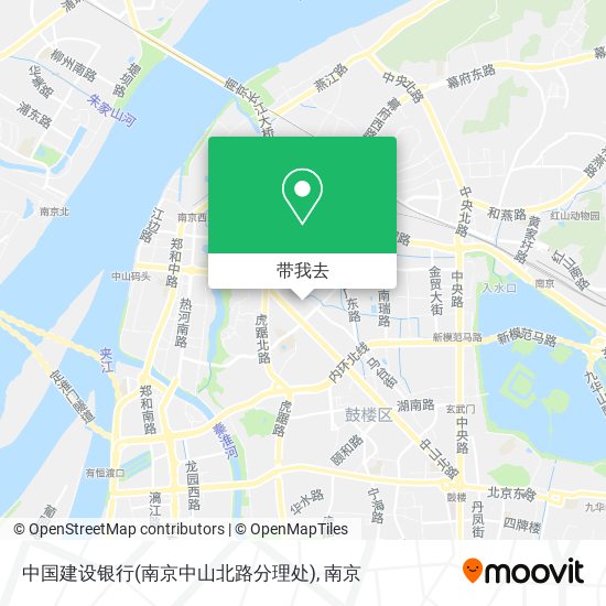 中国建设银行(南京中山北路分理处)地图