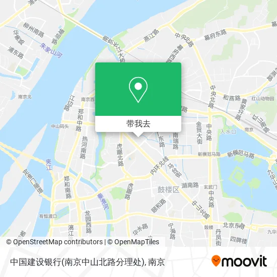 中国建设银行(南京中山北路分理处)地图