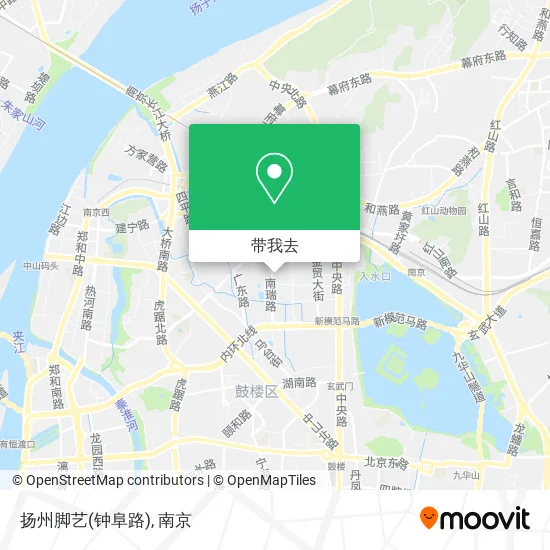 扬州脚艺(钟阜路)地图