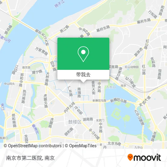 南京市第二医院地图