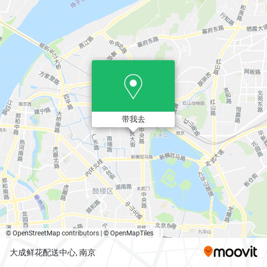 大成鲜花配送中心地图