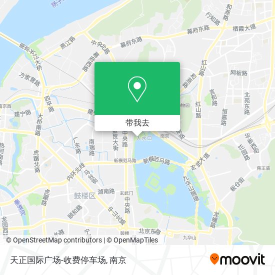 天正国际广场-收费停车场地图