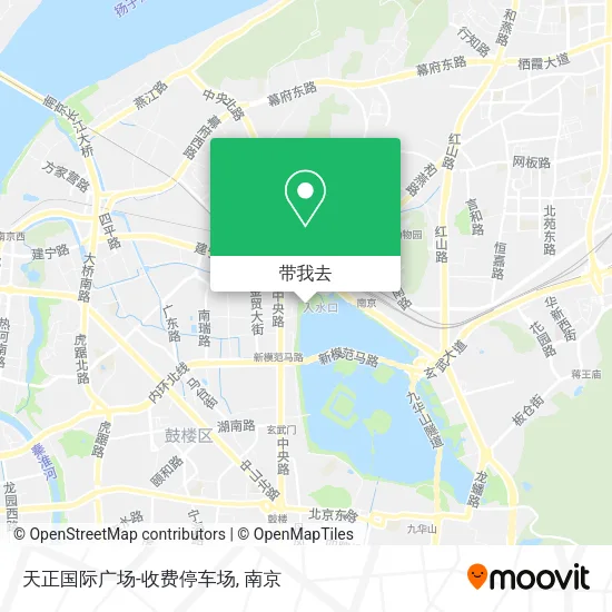 天正国际广场-收费停车场地图