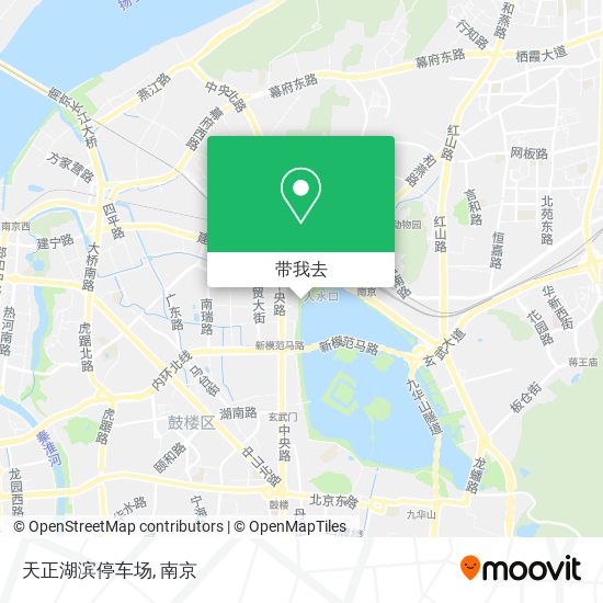 天正湖滨停车场地图