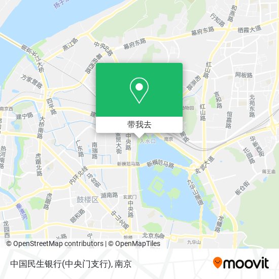 中国民生银行(中央门支行)地图