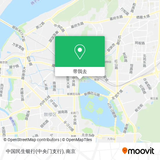 中国民生银行(中央门支行)地图