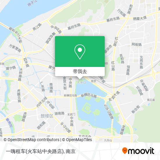 一嗨租车(火车站中央路店)地图